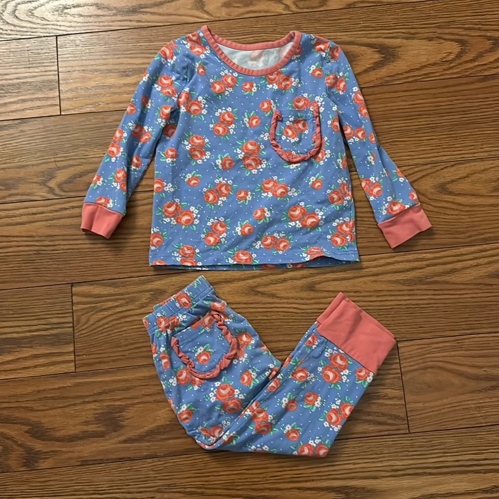 Serendipity Floral Print Loungewear Pajama Set 2T 3T
